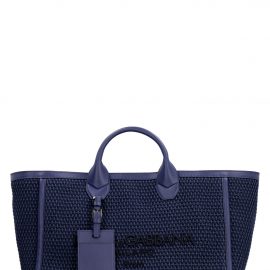Dolce & Gabbana Canvas And Leather Shopping Bag