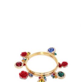 Dolce & Gabbana - Crystal And Enamel-rose Bracelet - Womens - Multi