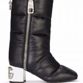 Dolce & Gabbana DG-heel padded boots - Black