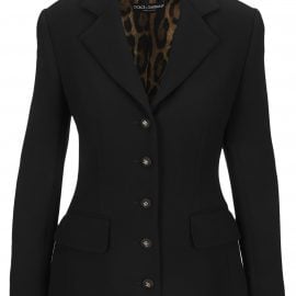 Dolce & Gabbana Dolce & gabbana Single-breasted Wool Crepe Dolce Jacket With Dg Buttons
