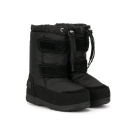 Dolce & Gabbana Kids logo snow boots - Black