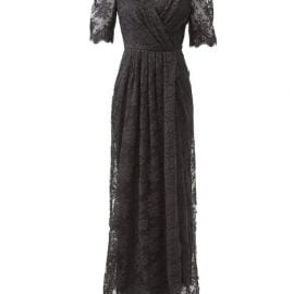 Dolce & Gabbana - Puff-sleeve Cotton-blend Chantilly-lace Gown - Womens - Black
