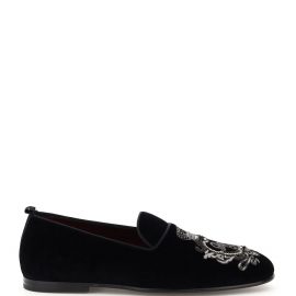 Dolce & Gabbana Vaticano Velvet Slippers