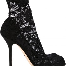 Dolce & Gabbana lace ankle boots - Black
