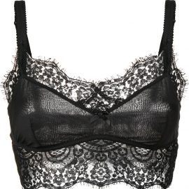 Dolce & Gabbana lace trim bra - Black