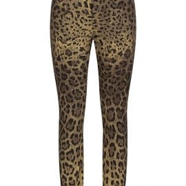 Dolce & Gabbana leopard-print skinny jeans - Neutrals