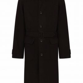 Dolce & Gabbana single-breasted belted coat - Black