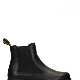 Dr. Martens Audrick Combat Boots In Black Leather