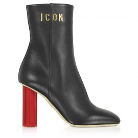 Dsquared2 Black Leather Plexy High-heel Boots