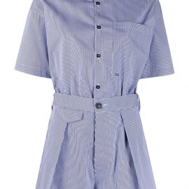Dsquared2 short-sleeve button-fastening playsuit - White