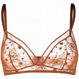 ERES Onyx triangle lace bra - Brown