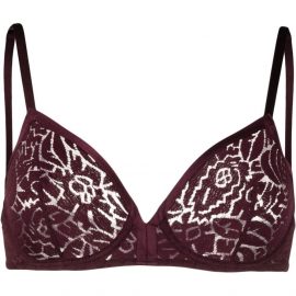 ERES floral-lace detail bra - Purple