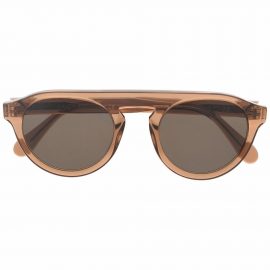 Eleventy square tinted sunglasses - Brown