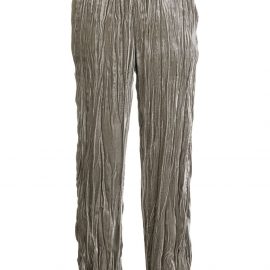 Emporio Armani pleated tapered trousers - Grey