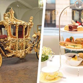 Entrance to Buckingham Palace State Rooms, the Royal Mews and Afternoon Tea at The Bistro, Taj 51