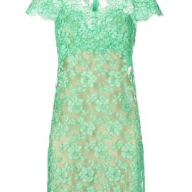 Ermanno Scervino floral-lace mini dress - Green