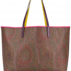 Etro Shopping Bag In Paisley Cotton Jacquard