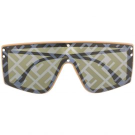 Fendi Eyewear monogram print sunglasses - Neutrals
