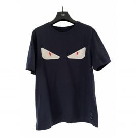 Fendi Navy Cotton T-shirt
