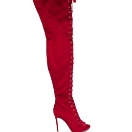 Gianvito Rossi Marie over-the-knee boots - Red