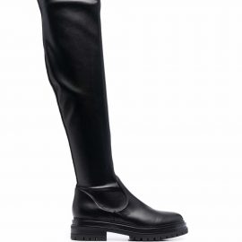 Gianvito Rossi Quinn leather over-the-knee boots - Black