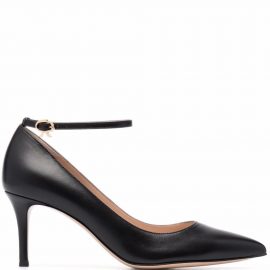 Gianvito Rossi ankle-strap pointed-toe pumps - Black