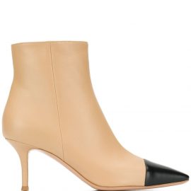 Gianvito Rossi contrast toe ankle boots - Neutrals