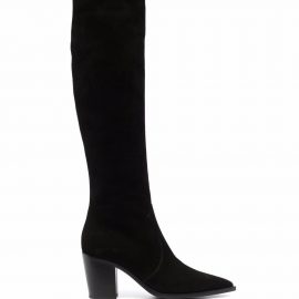 Gianvito Rossi over-the-knee pointed boots - Black