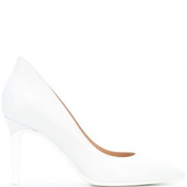 Gianvito Rossi pointed toe leather pumps - White