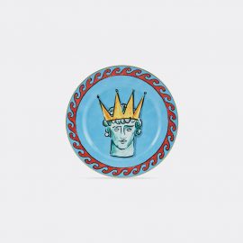 Ginori 1735 Tableware - 'Il Viaggio di Nettuno' dinner plate, set of two in Sea Blue Porcelain