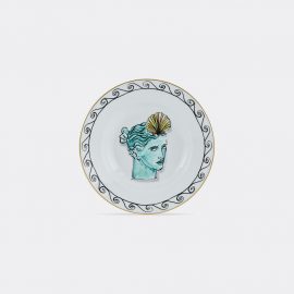 Ginori 1735 Tableware - 'Il Viaggio di Nettuno' soup plate, set of two in Nettuno White Porcelain