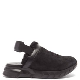 Givenchy - Marshmallow Suede Slingback Shoes - Mens - Black