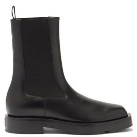 Givenchy - Square-toe Leather Chelsea Boots - Womens - Black