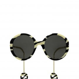 Gucci GG0726S black & ivory female sunglasses