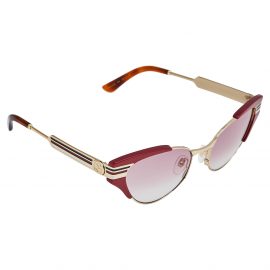 Gucci Red/ Pink Gradient GG0522S Cat Eye Sunglasses