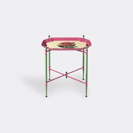 Gucci Tableware - 'Maison De L'Amour' folding table, medium in Green, Fuchsia Metal, Aluminium