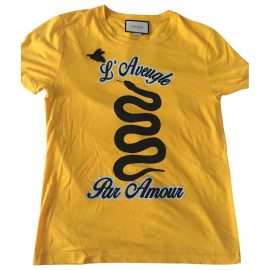 Gucci Yellow Synthetic T-shirt