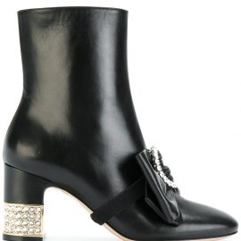 Gucci stone ankle boots - Black