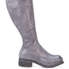 Guidi front zip knee-high boots - Grey