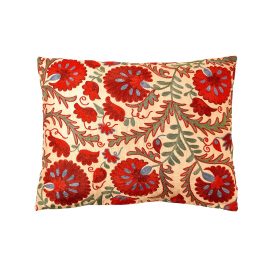 HERITAGE Geneve - Colosseum Carnation Suzani Ikat Double Sided Heritage Design Cushion