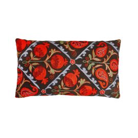 HERITAGE Geneve - Halicarnassus Bodrum Suzani Ikat Double Sided Silk Heritage Design Cushion