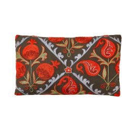 HERITAGE Geneve - Halicarnassus Mausoleum Suzani Ikat Silk Double Sided Heritage Design Cushion