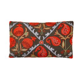 HERITAGE Geneve - Halicarnassus Mausoleum Suzani Ikat Silk Double Sided Heritage Design Cushion