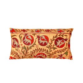 HERITAGE Geneve - Taj Mahal Agra Suzani Ikat Double Sided Silk Heritage Design Cushion