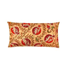 HERITAGE Geneve - Taj Mahal Pomegranate Suzani Ikat Silk Heritage Design Cushion