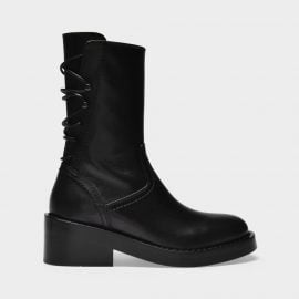 Henrica Ankle Boots in Black Leather