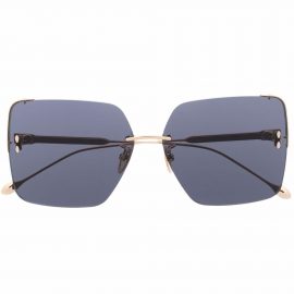 Isabel Marant Eyewear logo-engraved tinted sunglasses - Gold