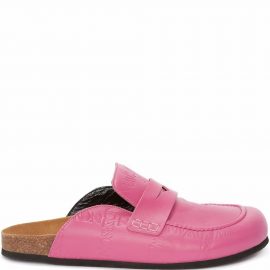 JW Anderson logo-debossed loafer mules - Pink