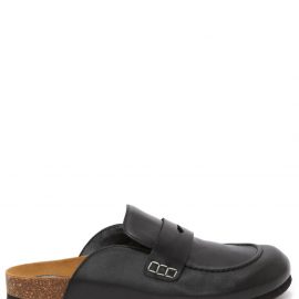 JW Anderson stitch-detail loafer mules - Black
