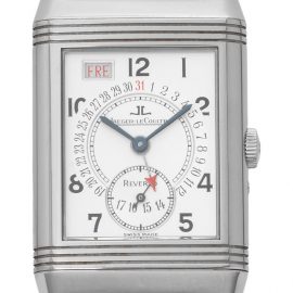 Jaeger-LeCoultre Reverso Grande Taille 270.8.36, Arabic Numerals, 2004, Very Good, Case material Steel, Bracelet material: Leather